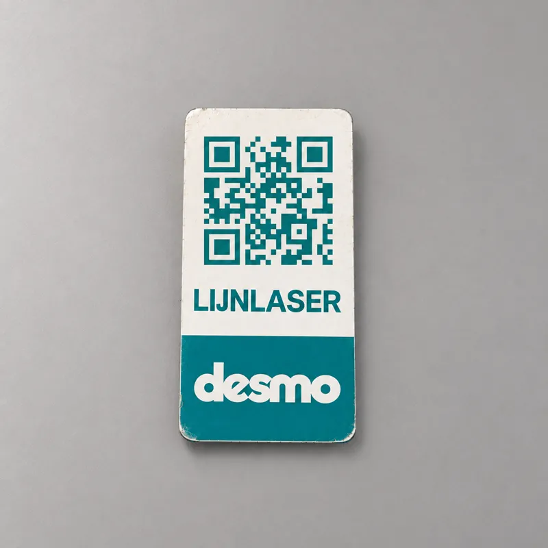 DESMO QR-label op een middel