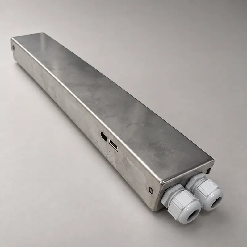 DESMO Bron, inox behuizing met wartels